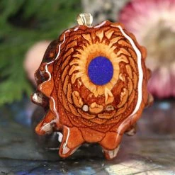 TEP Pendants Crushed Lapis (Glows) 7 TEP Pendants Crushed Lapis (Glows)