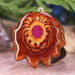 TEP Crushed Sugilite (Glows) Pendants