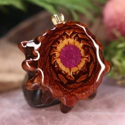 TEP Crushed Sugilite (Glows) Pendants 7 TEP Crushed Sugilite (Glows) Pendants