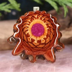 TEP Crushed Sugilite (Glows) Pendants