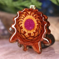 TEP Crushed Sugilite (Glows) Pendants