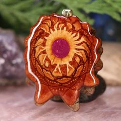 TEP Crushed Sugilite (Glows) Pendants
