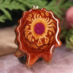 TEP Crushed Sugilite (Glows) Pendants 7 TEP Crushed Sugilite (Glows) Pendants