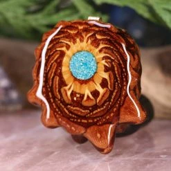 TEP Crushed Turquoise (Glows) Pendants