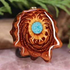 TEP Crushed Turquoise (Glows) Pendants