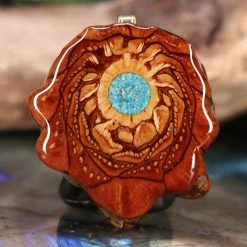 TEP Crushed Turquoise (Glows) Pendants