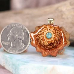 TEP Crushed Turquoise (Glows) Pendants 6 TEP Crushed Turquoise (Glows) Pendants