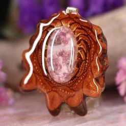TEP Lepidolite Pendants 6 TEP Lepidolite Pendants