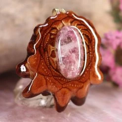 TEP Lepidolite Pendants 7 TEP Lepidolite Pendants