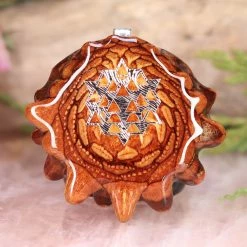 TEP Natural With Silver 64 Star Tetrahedron Pendants