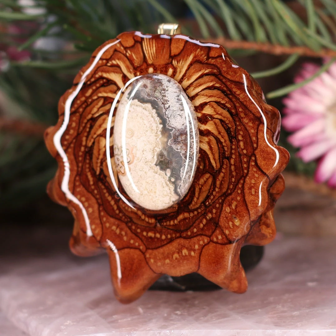 TEP Crazy Lace Agate Pendants 4 TEP Crazy Lace Agate Pendants
