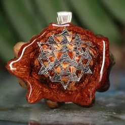 TEP Natural With Silver 64 Star Tetrahedron