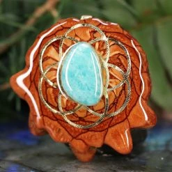 TEP Amazonite With Gold Seed Of Life