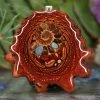 TEP Opal-Inlaid Ammonite Pendants