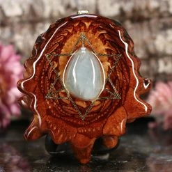 TEP Aquamarine With Gold Merkaba