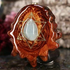 TEP Aquamarine With Gold Merkaba