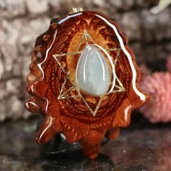 TEP Aquamarine With Gold Merkaba