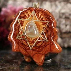 TEP Aquamarine With Gold Merkaba