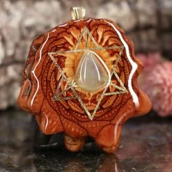 TEP Aquamarine With Gold Merkaba