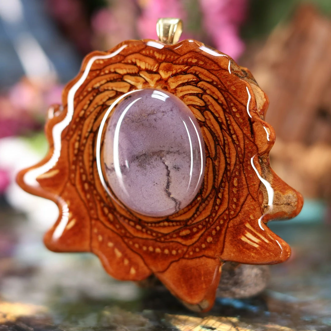 TEP Opalized Fluorite Pendants 4 TEP Opalized Fluorite Pendants