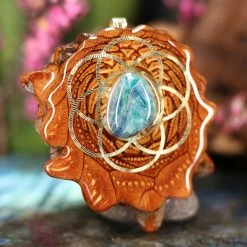 TEP Green Kyanite With Gold Seed Of Life 7 TEP Green Kyanite With Gold Seed Of Life