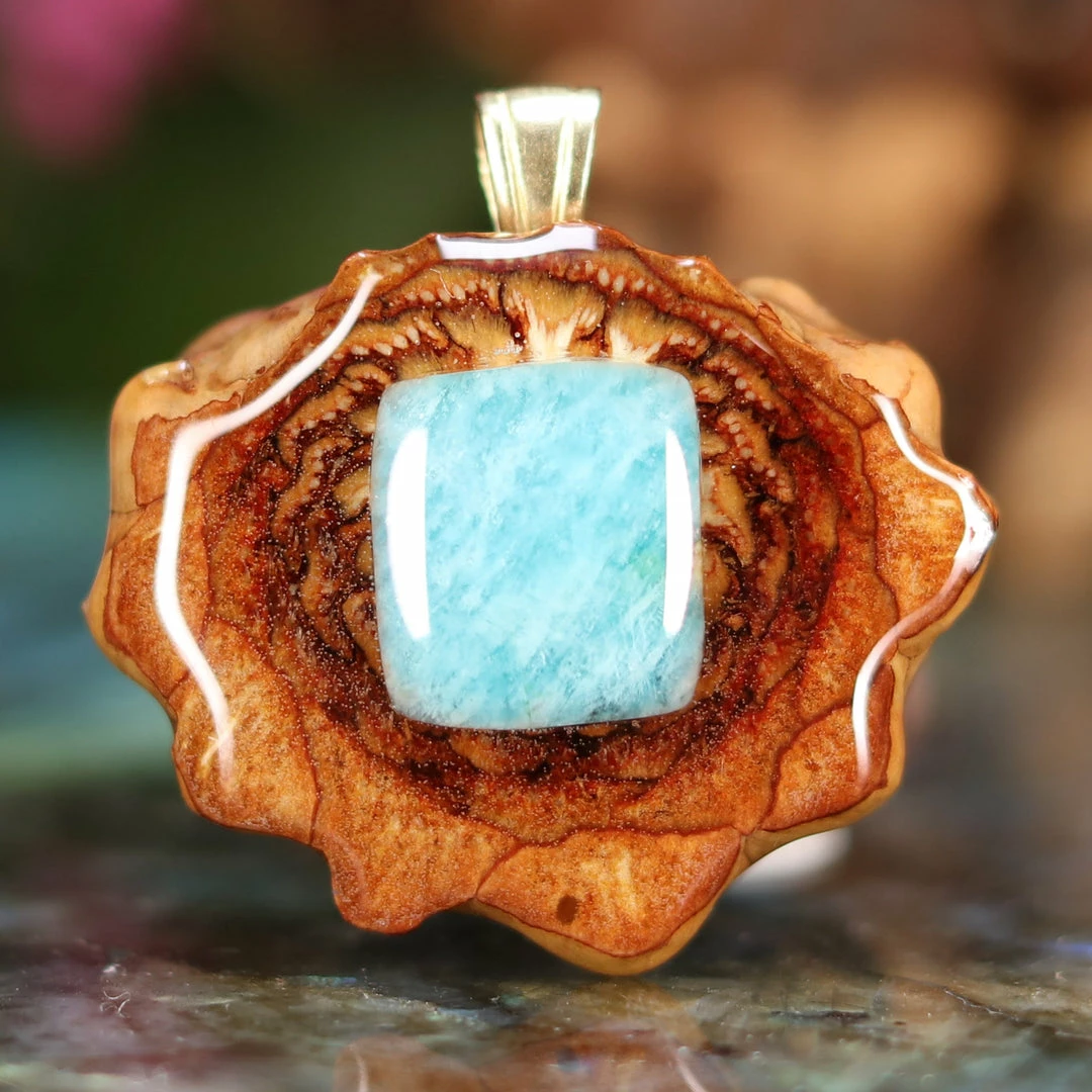 TEP Pendants Amazonite 3 TEP Pendants Amazonite