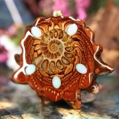 TEP Ammonite Multi-Stone Pendants