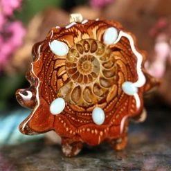 TEP Ammonite Multi-Stone Pendants