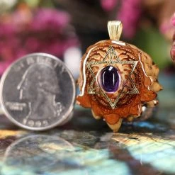 TEP Amethyst With Gold Merkaba
