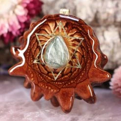 TEP Pendants Seraphinite With Gold Merkaba