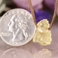 Third Eye Pinecones Amber Bee Necklace