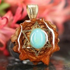 TEP Turquoise With Gold Merkaba