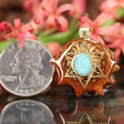 TEP Turquoise With Gold Merkaba
