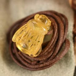 Third Eye Pinecones Amber Bee Necklace Pendants