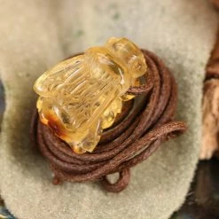Third Eye Pinecones Amber Bee Necklace Pendants