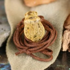 Third Eye Pinecones Pendants Amber Bee Necklace