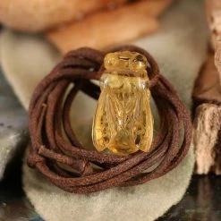 Third Eye Pinecones Amber Bee Necklace Pendants