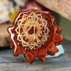 TEP Peridot With Gold Heart (4th) Chakra Multi-Stone