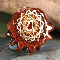 TEP Peridot With Gold Heart (4th) Chakra Multi-Stone