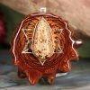 TEP Orgonite With Moonstone With Silver Merkaba And Back Om Pendants 2 TEP Orgonite With Moonstone With Silver Merkaba And Back Om Pendants