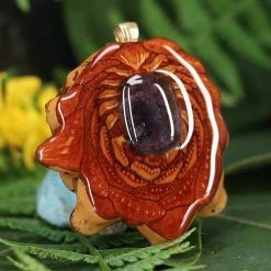 TEP Iolite Sunstone Pendants