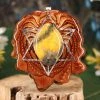 TEP Bumblebee Jasper With Silver Merkaba Pendants