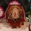 TEP Orgonite With Watermelon Tourmaline With Gold Merkaba And Back Om