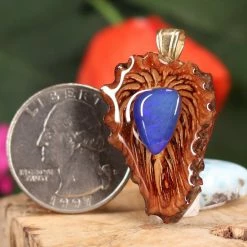 TEP Australian Blue Opal Teardrop