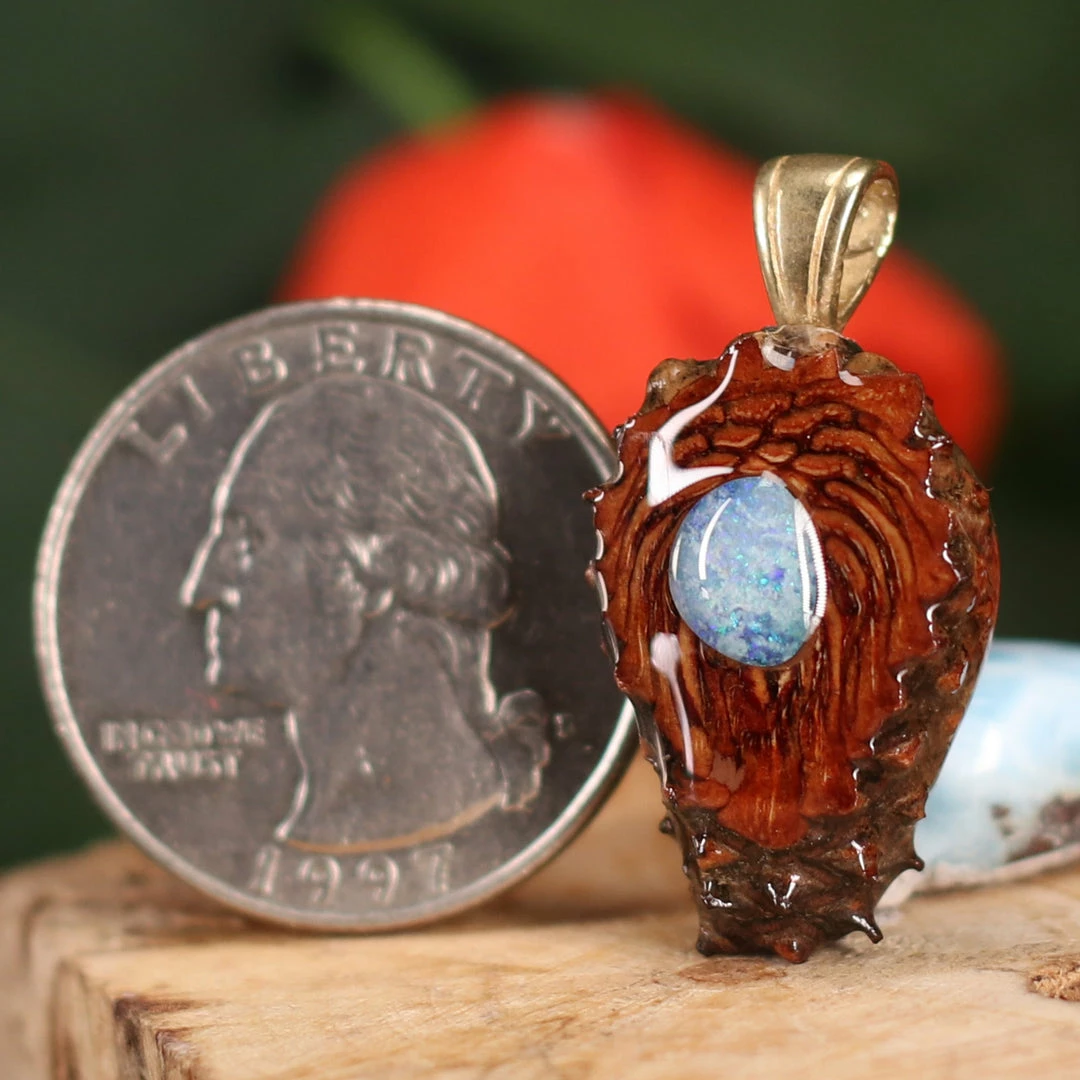 TEP Australian Blue Opal Teardrop Pendants 4 TEP Australian Blue Opal Teardrop Pendants