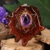 TEP Pendants Amethyst With Silver Merkaba