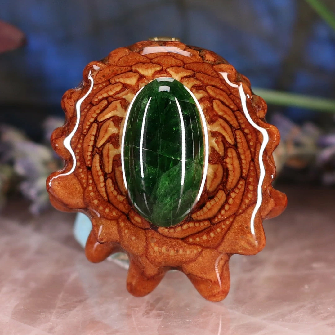 TEP Chrome Diopside Pendants 3 TEP Chrome Diopside Pendants