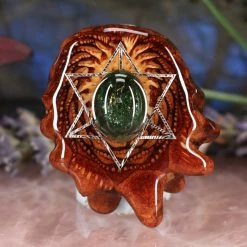 TEP Chrome Diopside With Silver Merkaba