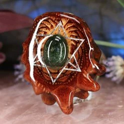 TEP Chrome Diopside With Silver Merkaba