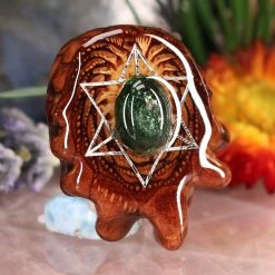 TEP Chrome Diopside With Silver Merkaba